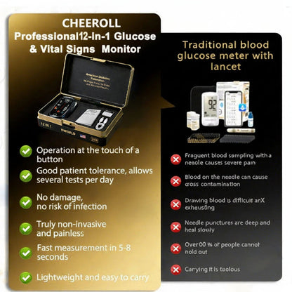 🔥Final 1 Hours – Limited Stock Left🏆Cheeroll™ Non-Invasive Smart Blood Sugar Tracking Device 99.9% Accuracy (Mayo Clinic Recommended)