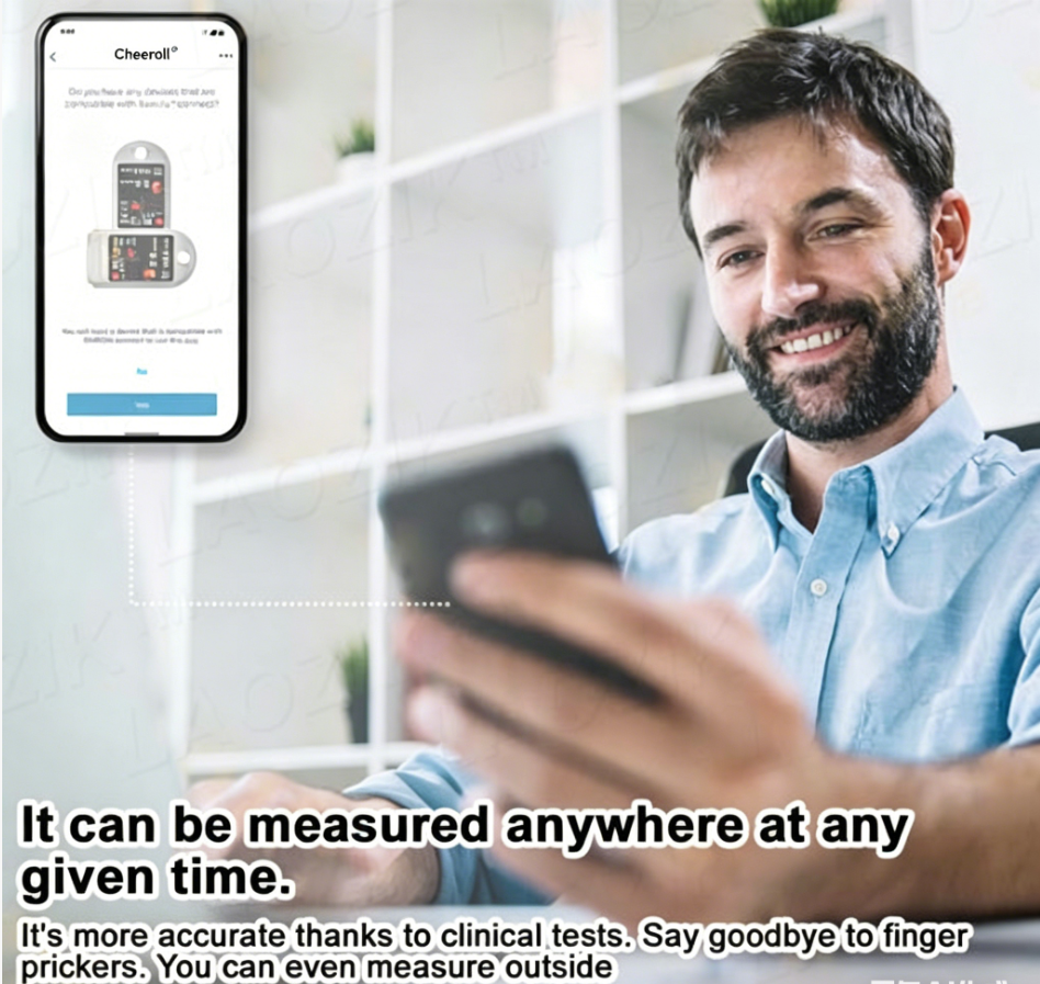 🩸 Subsidized Product | Cheeroll Professional-Grade 12-in-1 Blood Glucose & Vital Signs Monitor — Painless, fast, and accurate; FDA-certified (Made in California, USA)
