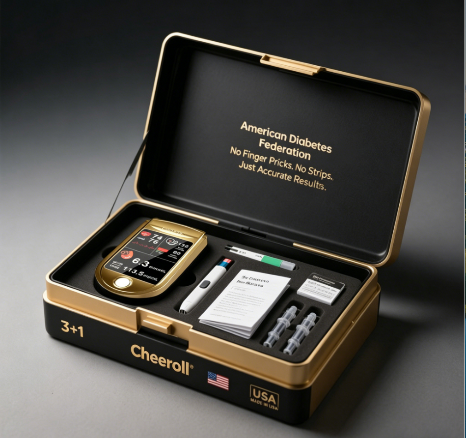 🩸 Subsidized Product | Cheeroll Professional-Grade 12-in-1 Blood Glucose & Vital Signs Monitor — Painless, fast, and accurate; FDA-certified (Made in California, USA)