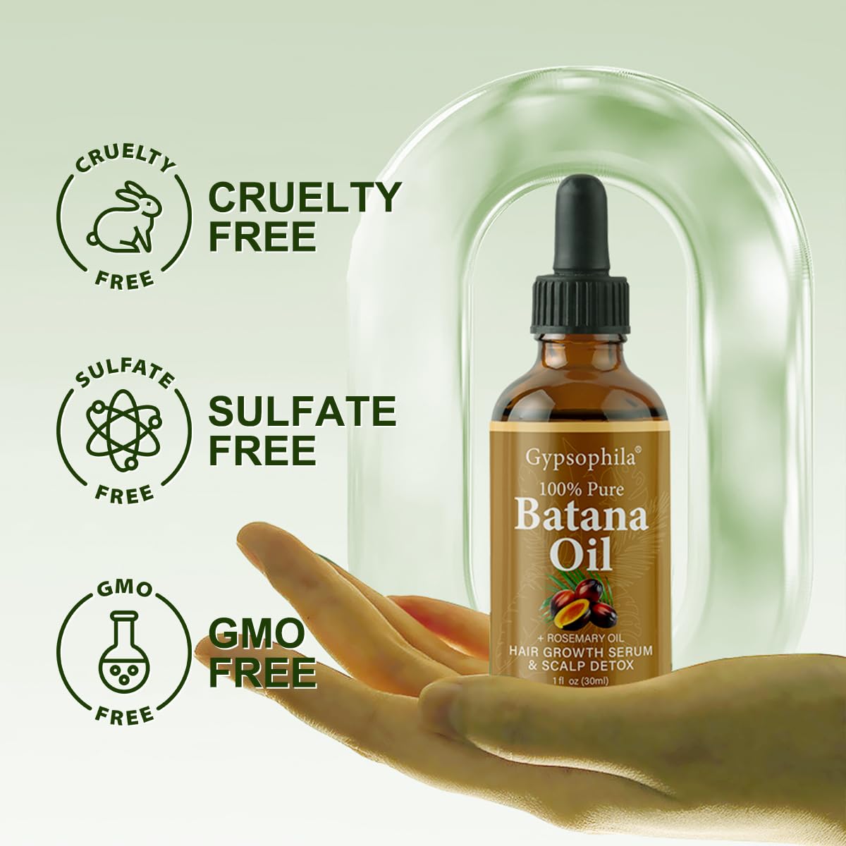 Gypsophila® 2-PIECE BATANA OIL HAIR GROWTH & SHAMPOO SET