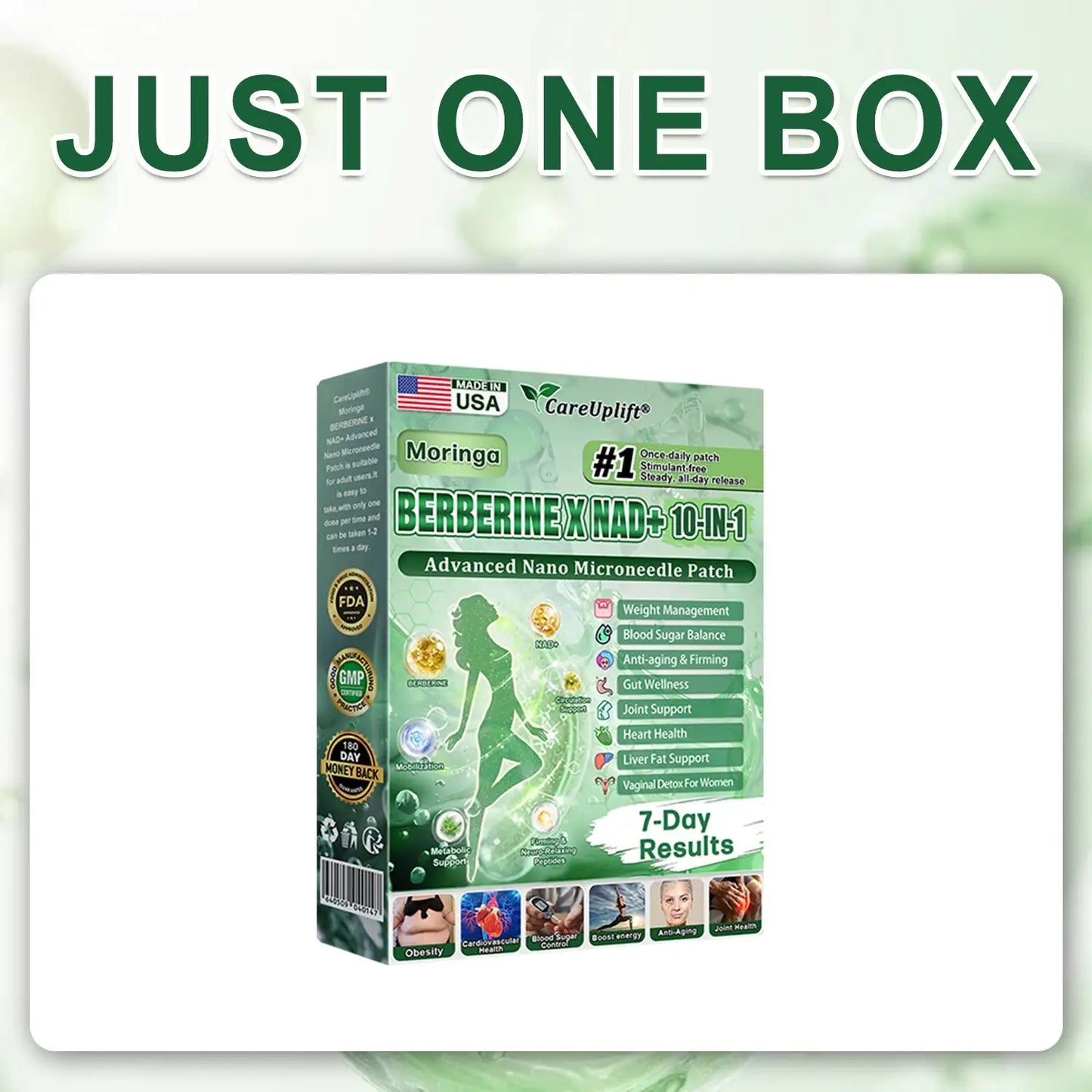 Umex® Metabolic Nano Microneedle Patchus (Just once a day, visible changes in 7 days) Berberine+ Moringa Formula  For obesity, Looseskin,diabetes, sleep apnea, joint issues, and more